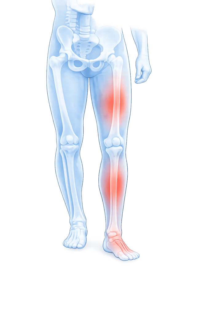 Ont i knä, ben och fot