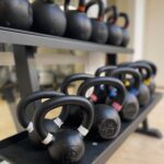 Vi har uppdaterat gymmet. kettlebells