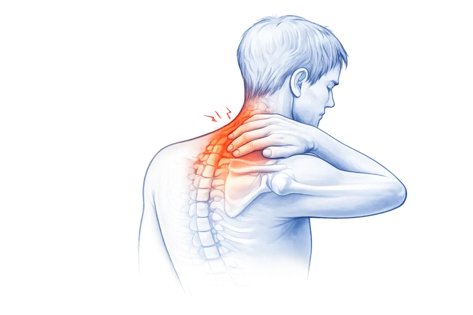 Ont i axeln med smärta i axel och skuldra