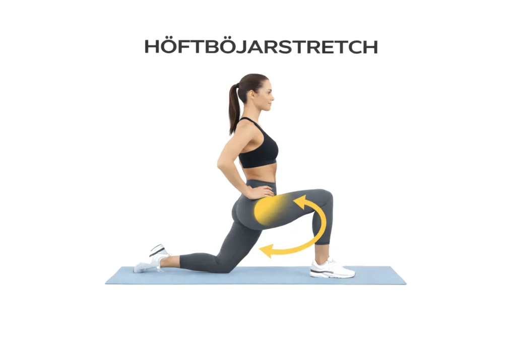 Stretch av höftböjare