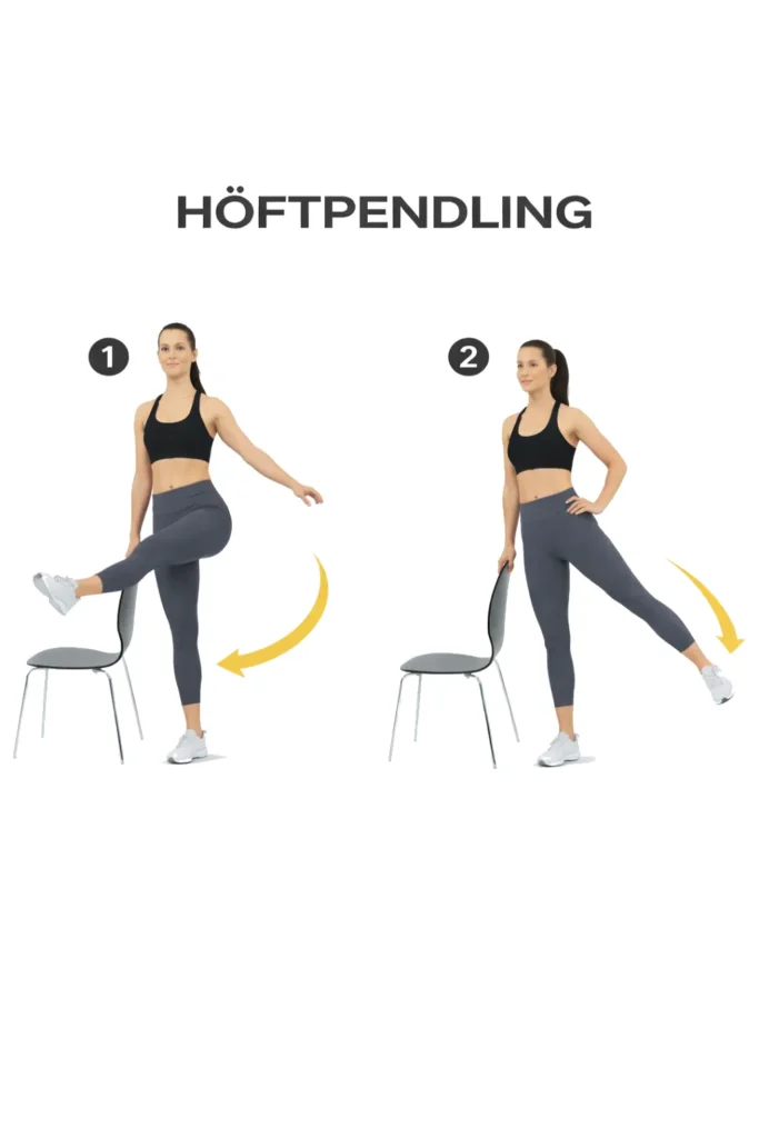 Höftpendling 12 övningar mot höftledsartros
