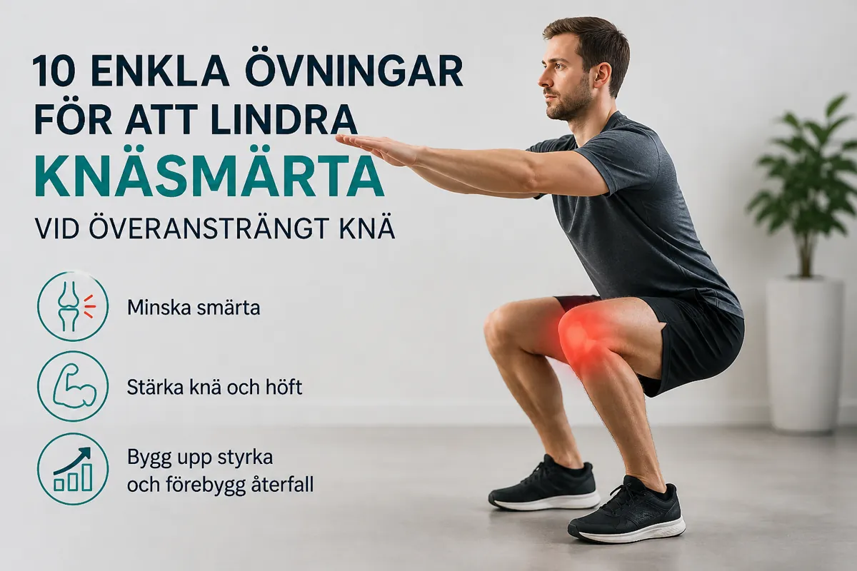 10 övningar för knäsmärta